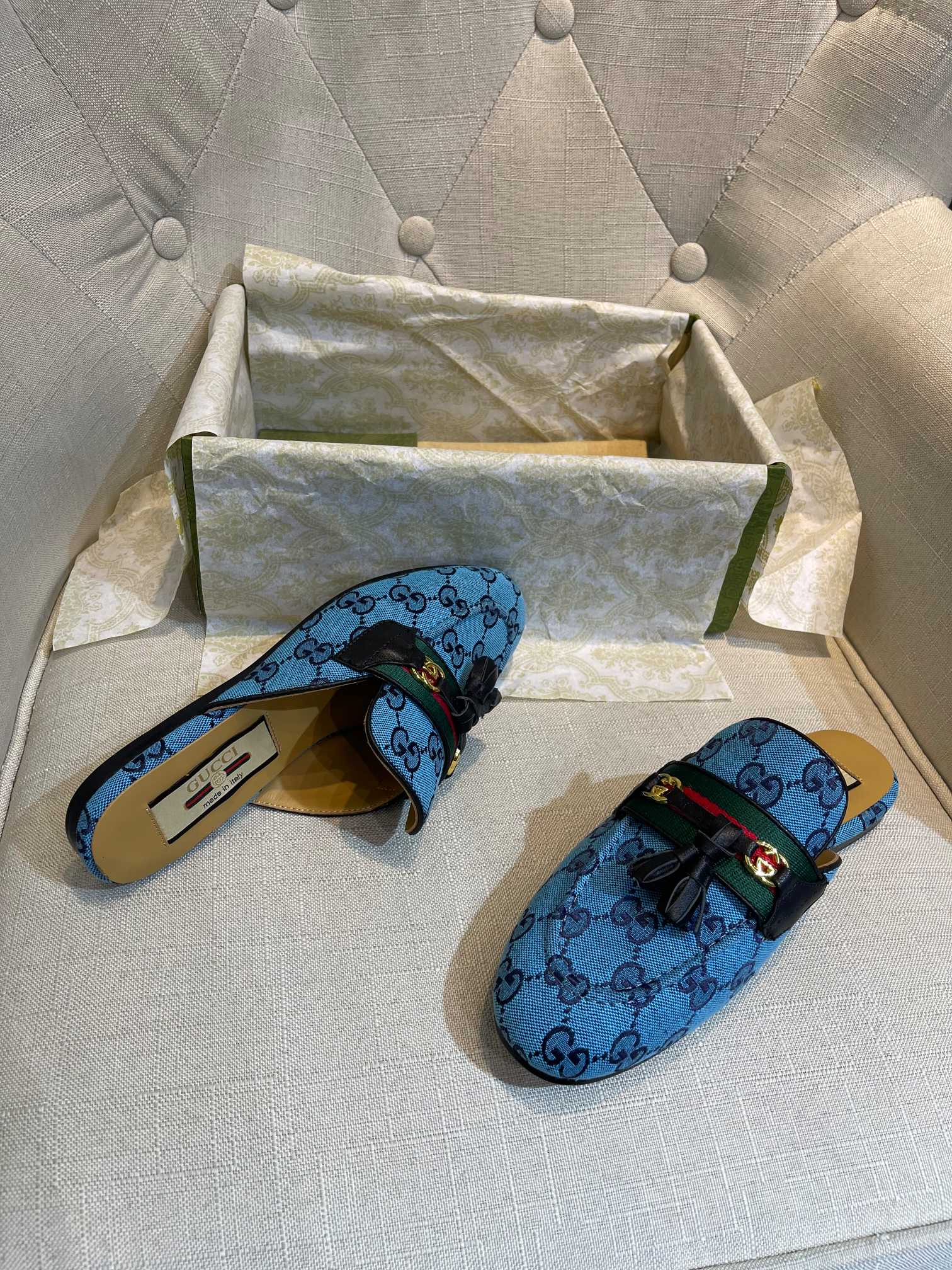 Gucci — Подвеска с кисточками — Тапочки — Мюли — 3