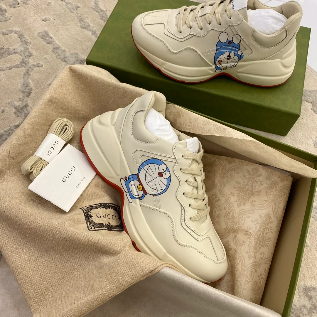 Массивные кроссовки Gucci - унисекс - 18