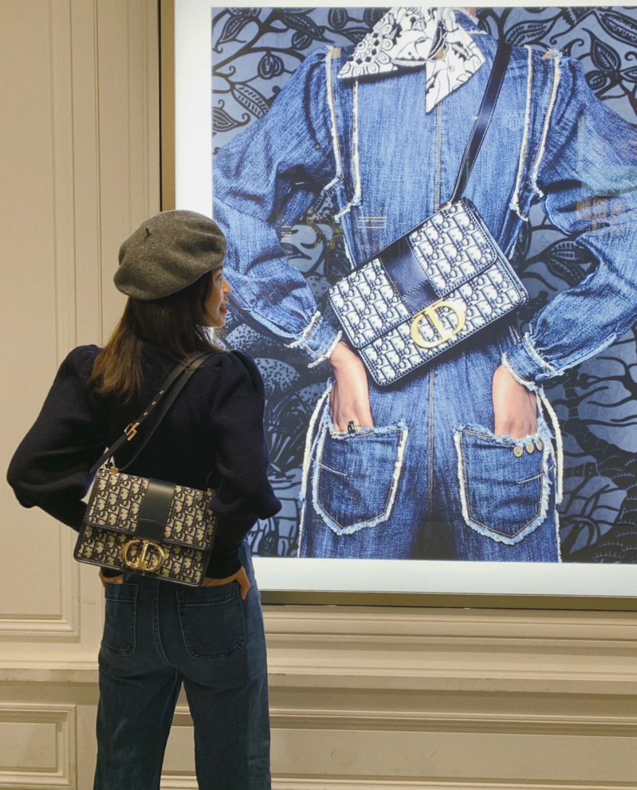 Dior - 30 Montaigne - Холст с принтом - Синий