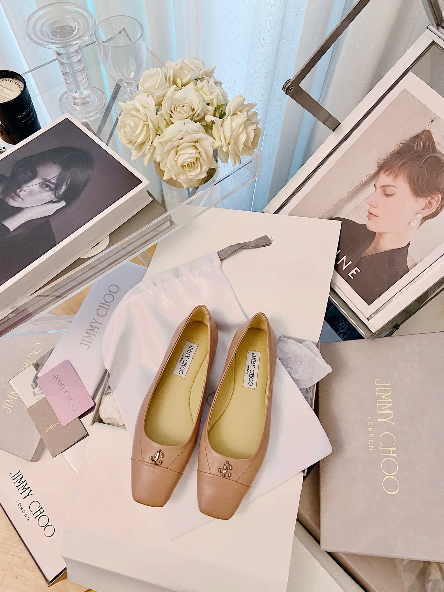 Ретро-балетки Jimmy с квадратным носком