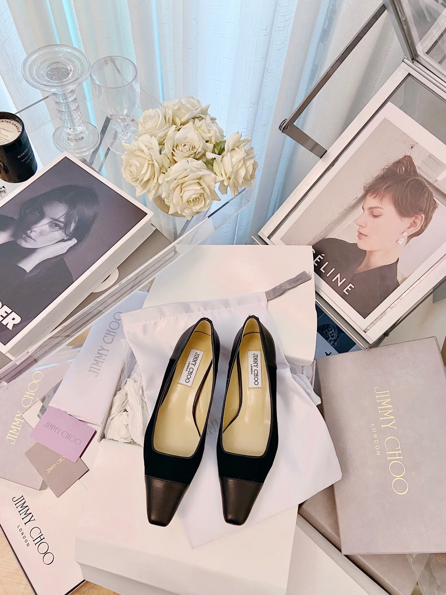 Туфли на низком каблуке Jimmy Retro с квадратным носком