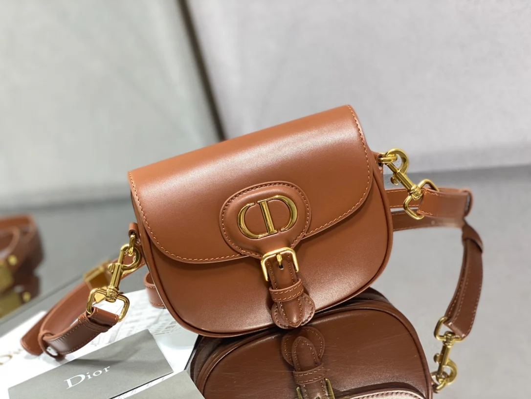 Dior Bobby Small 18 см, коричневая кожа