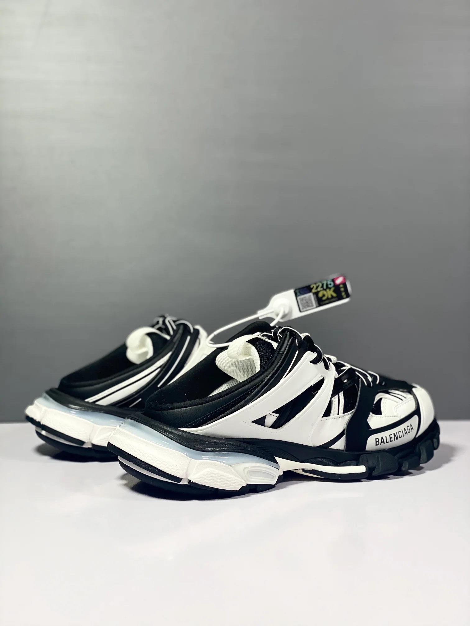 Balenciaga - Парные тапочки - 3-0 - Полутапочки - Кроссовки - Tess - S-Gomma - Maille - Бело-оранжевые