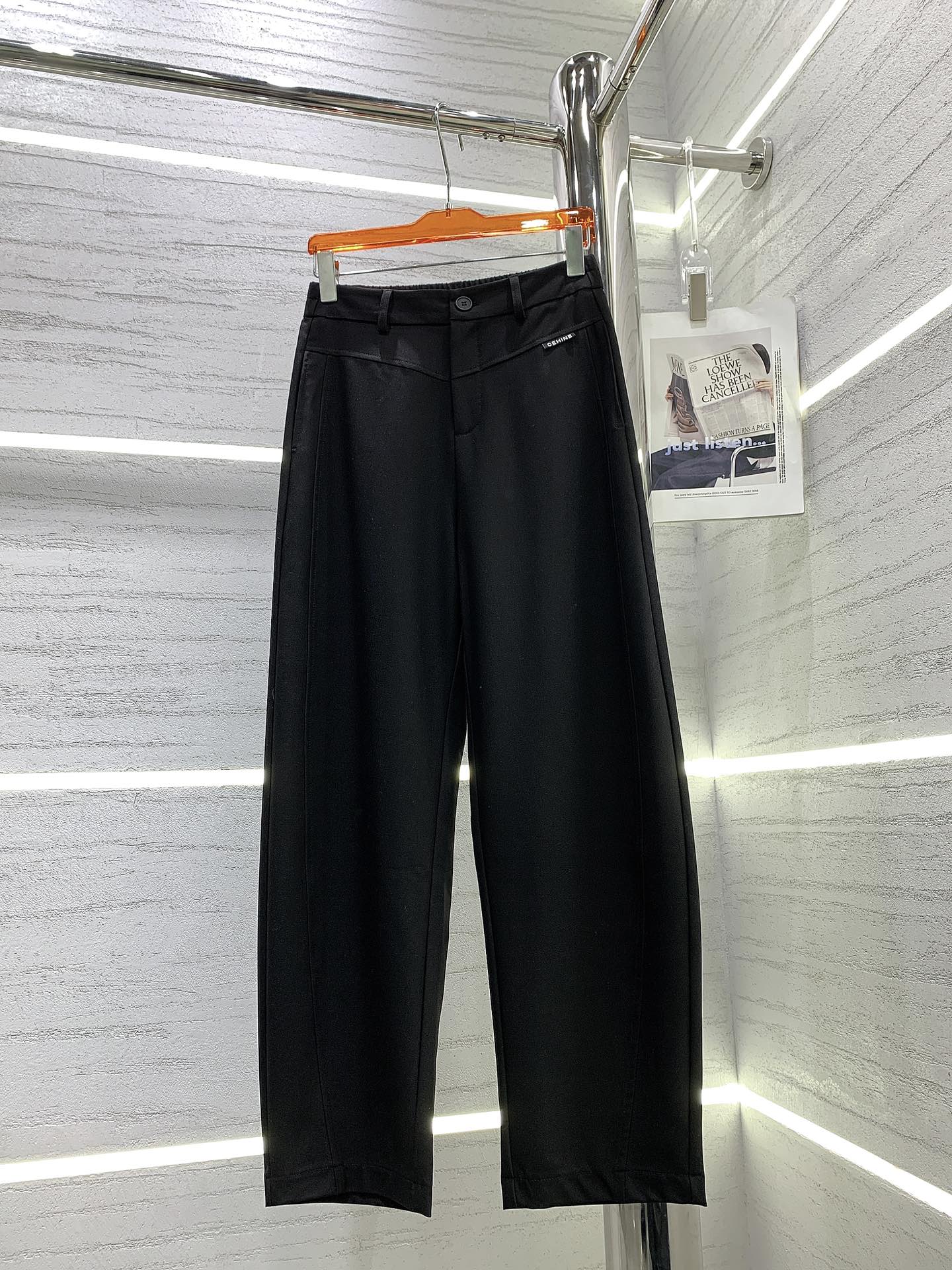 Celine-2403 - Новые простые бесшовные брюки для костюма с закругленными краями