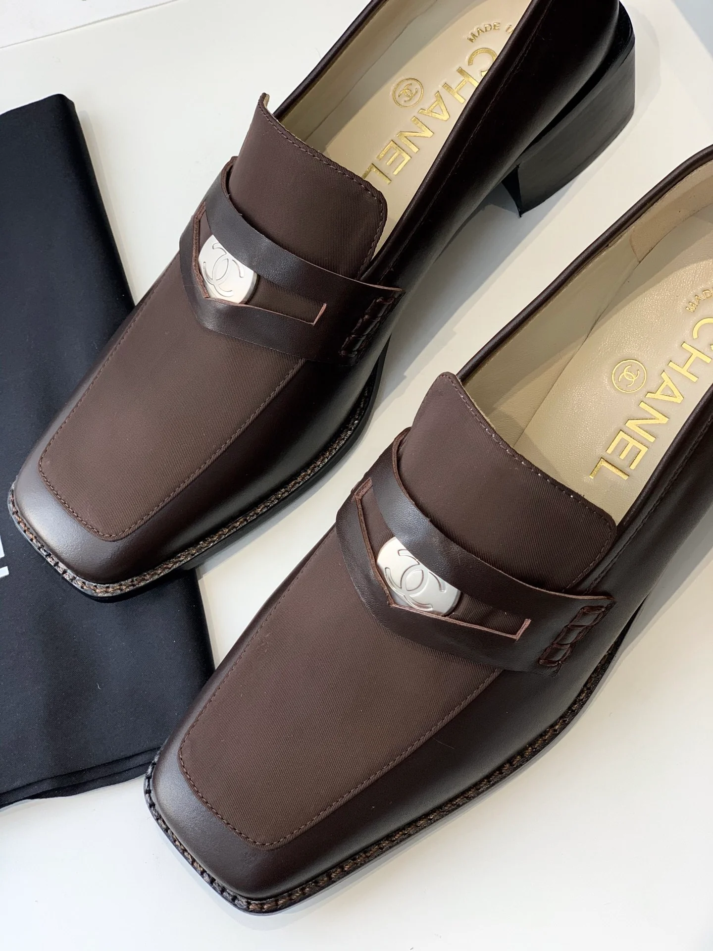 Chanel - Винтаж - Квадратный носок - Низкий каблук - 3