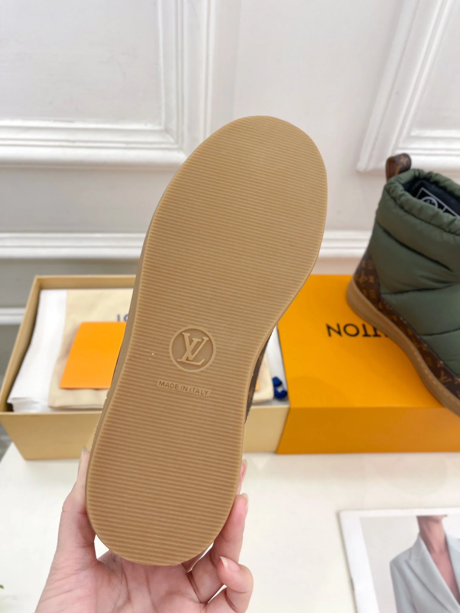 Снежные ботинки LV-2024 - зеленые