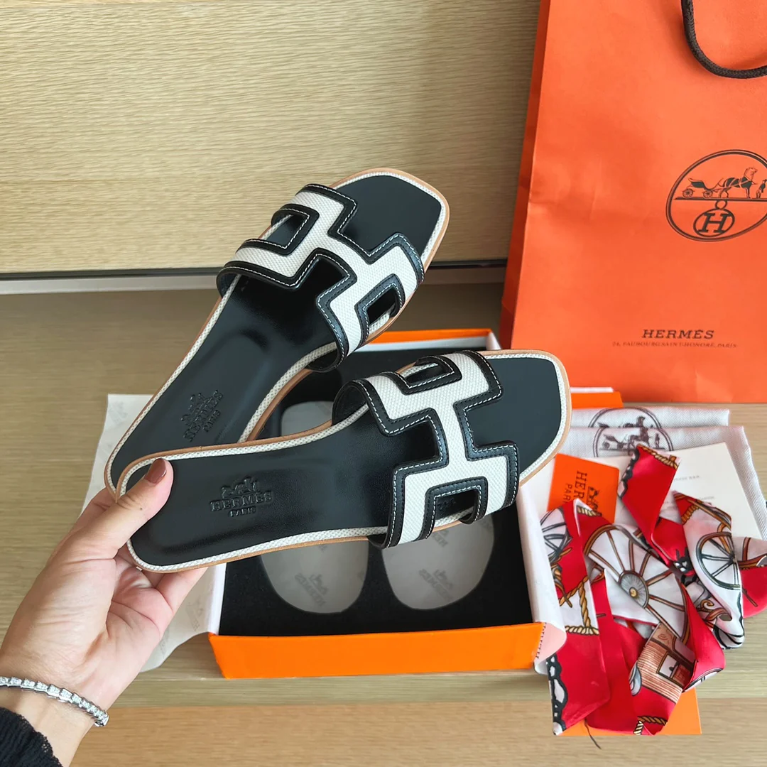 Тапочки Hermes-h Flat — 5