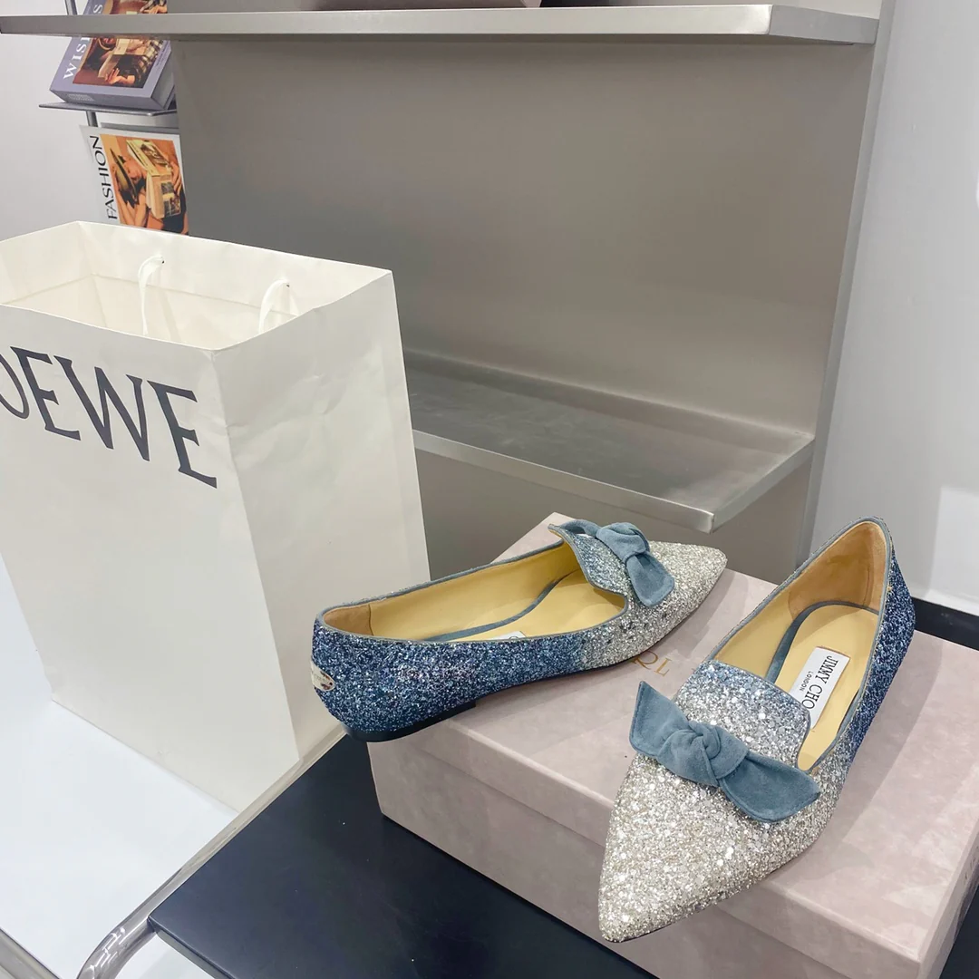 Джимми - Бант - Туфли с острым носком - Балетки - 1