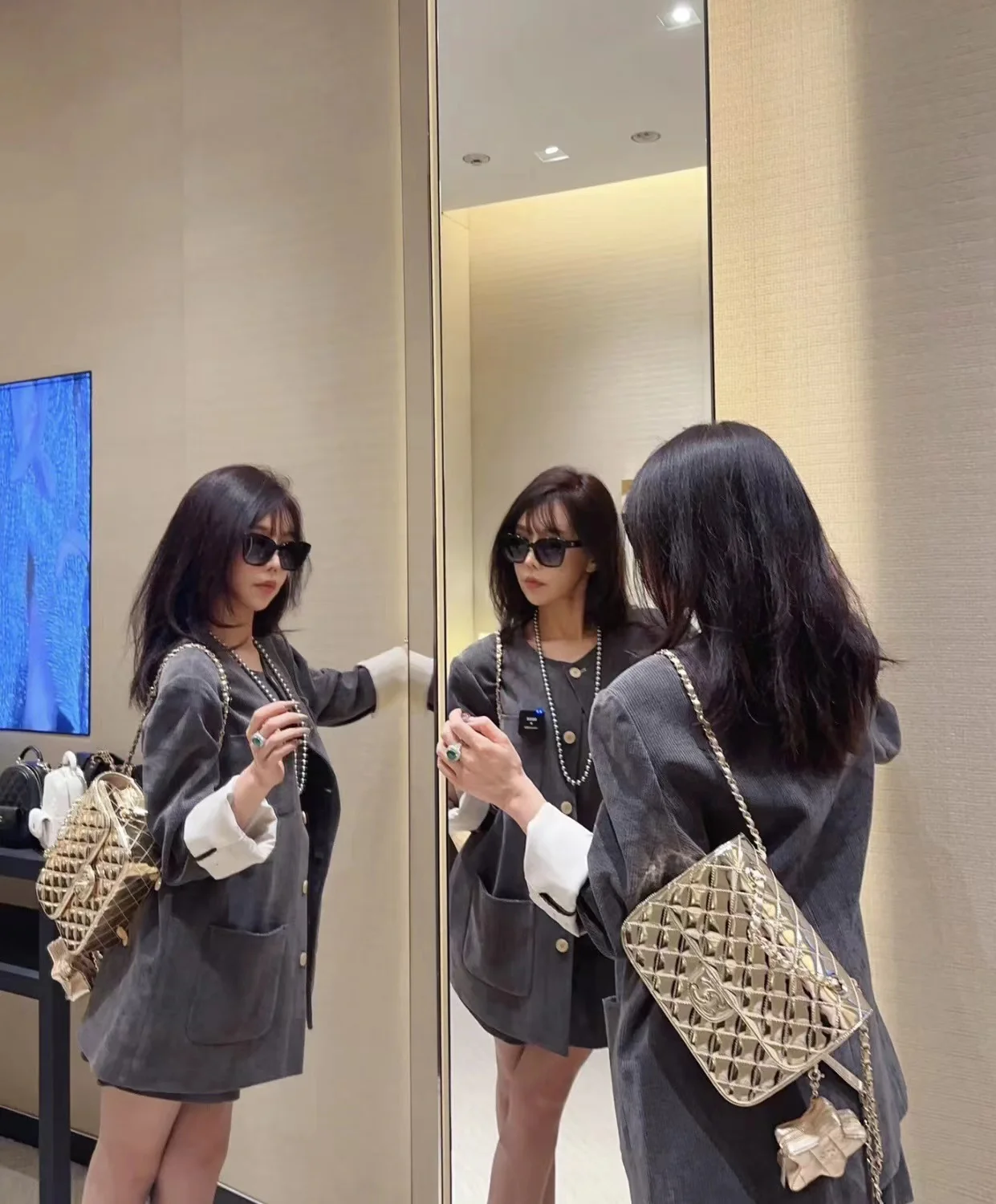 Рюкзак Chanel Early Spring Collection 24c - золотой