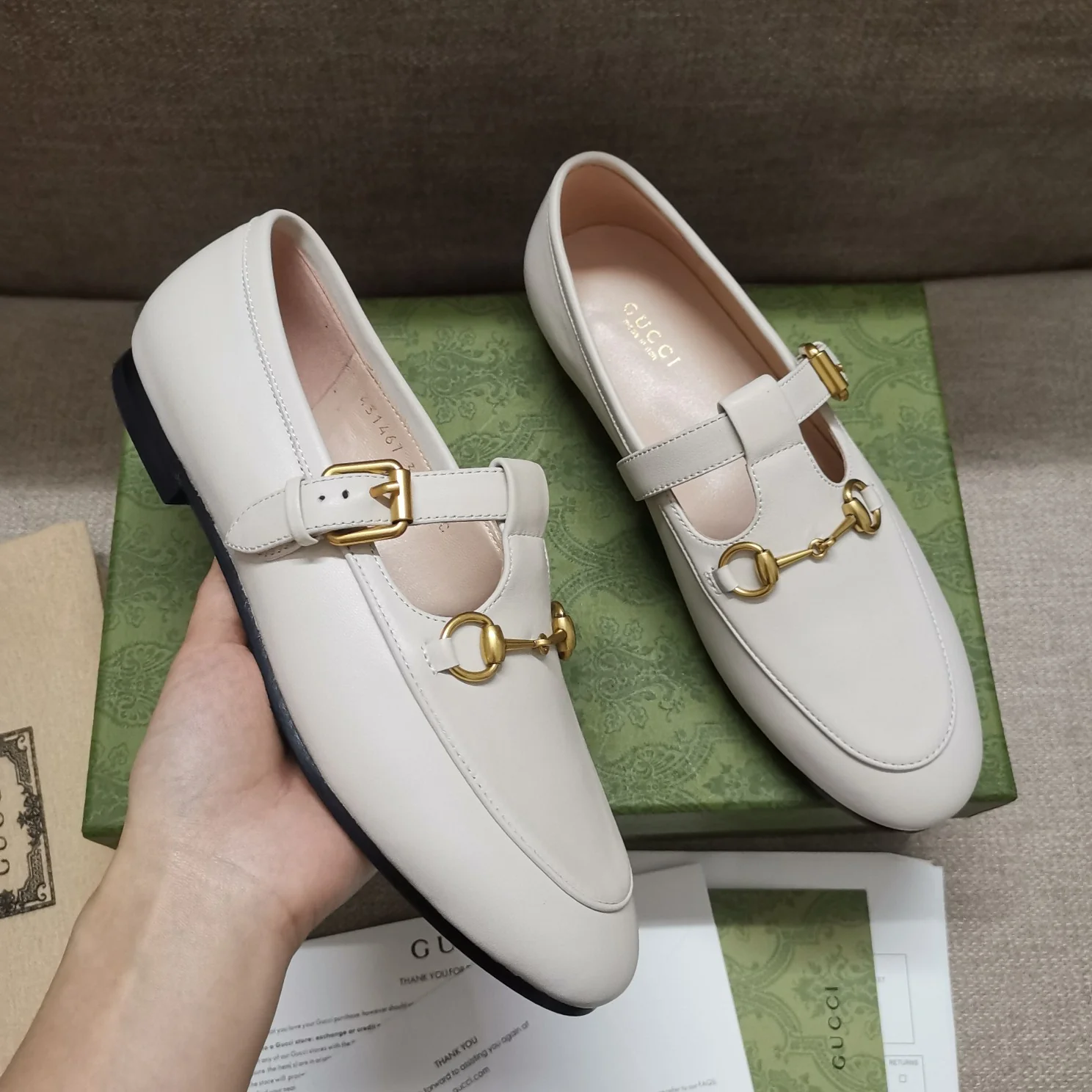 Балетки афро от Gucci