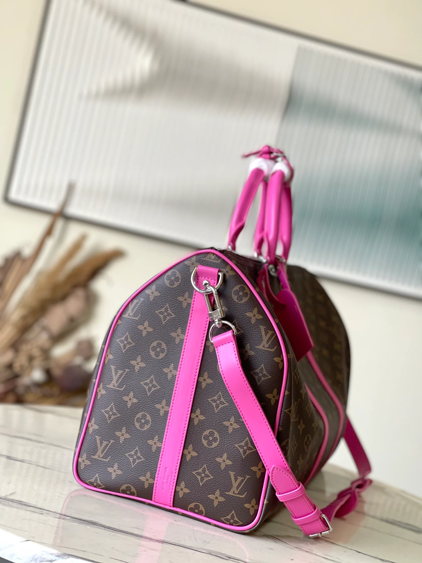 m41416-LV-Keepall-Travel Bag-Fuchsia