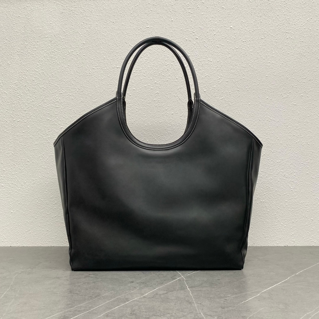 Сумка-тоут Miu Miu Ivy - Большая - Изготовлена ??из натуральной кожи, черная