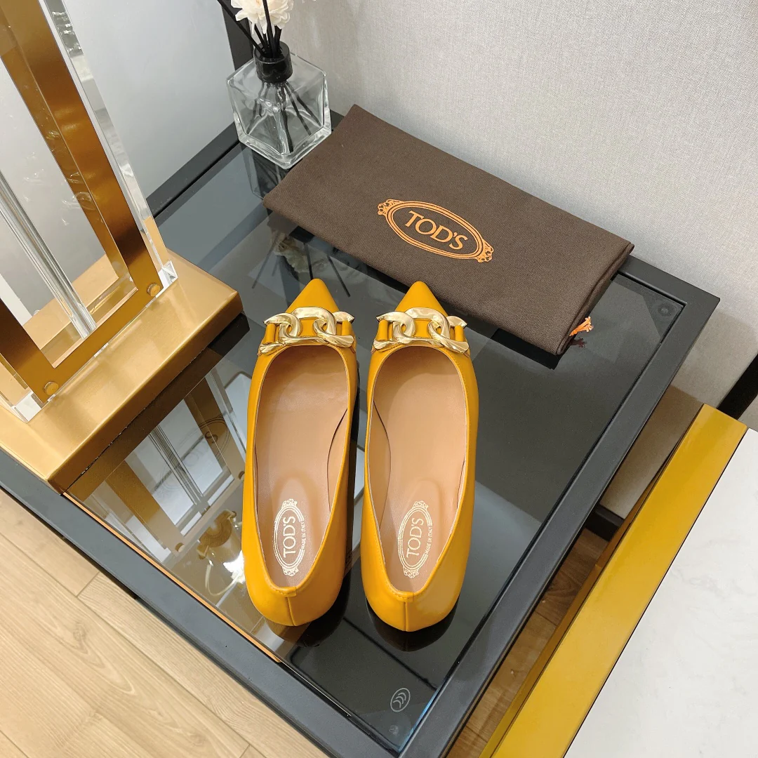 Туфли-балетки Tods с острым носком - 3