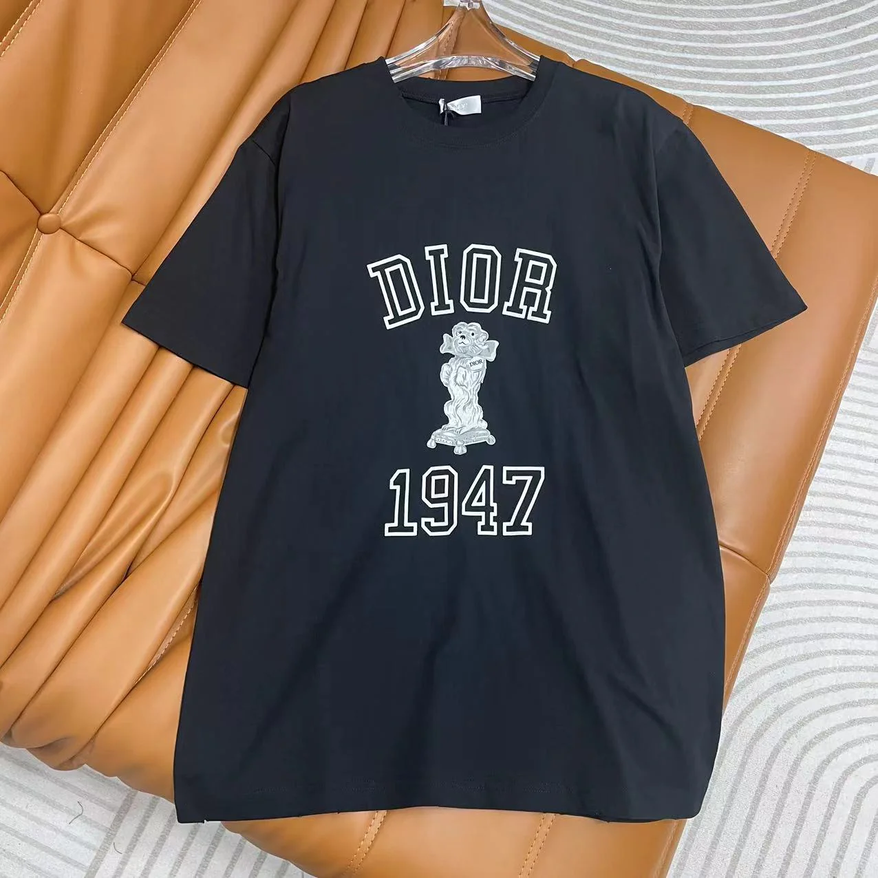 Футболка Dior 2403-24 Early Spring New Cartoon Short-Sleeve - Black