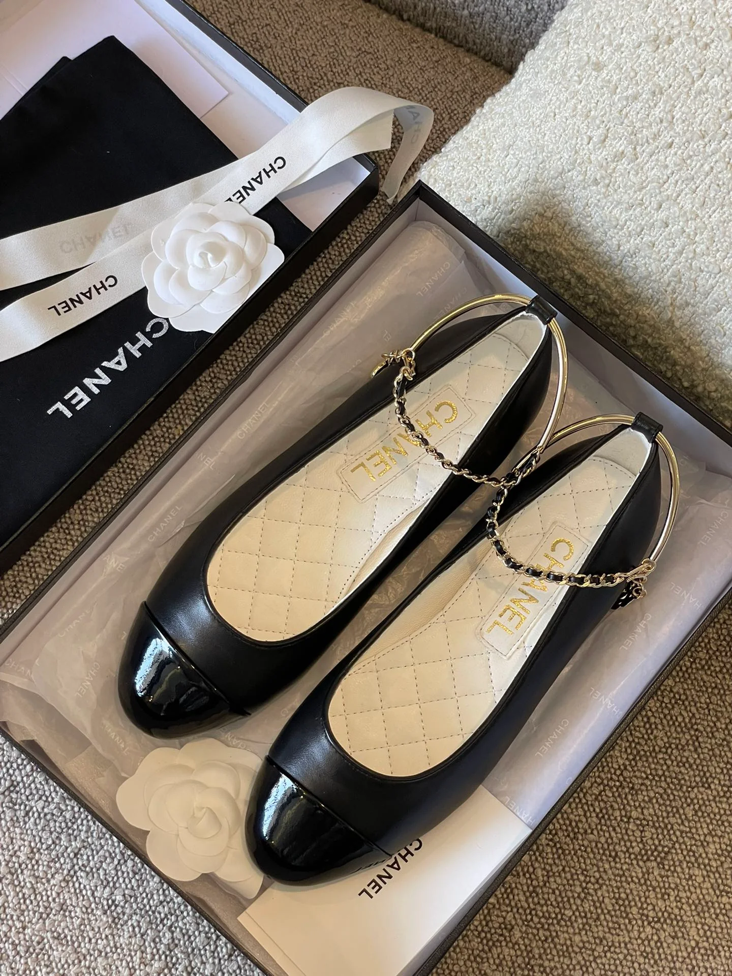 Балетки Chanel - черные