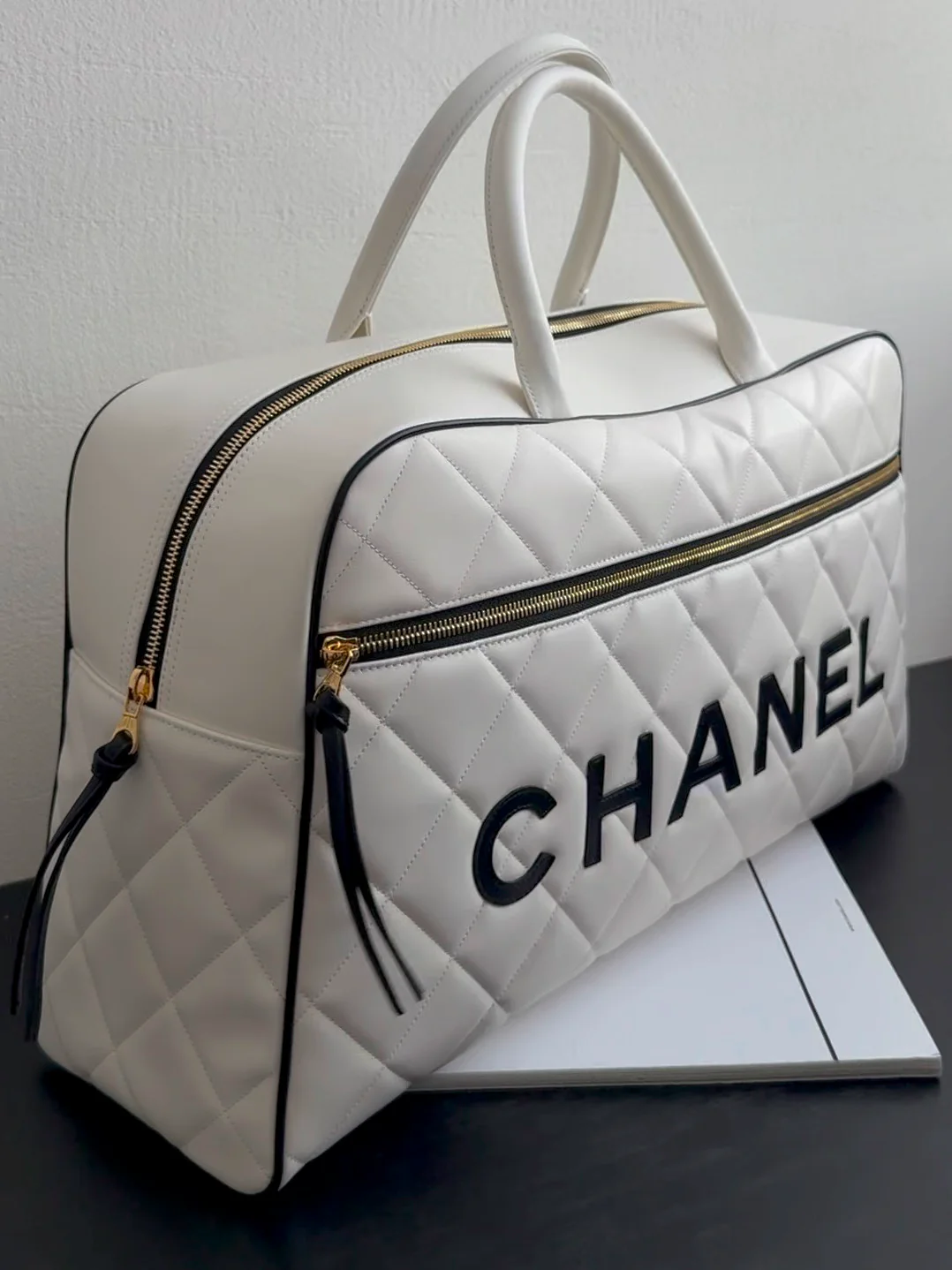 Сумка для переноски шаров для боулинга 25 пенсов - белая.