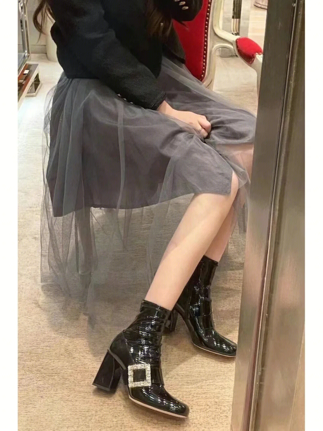 RV - Туфли на высоком каблуке с кристаллами Swarovski