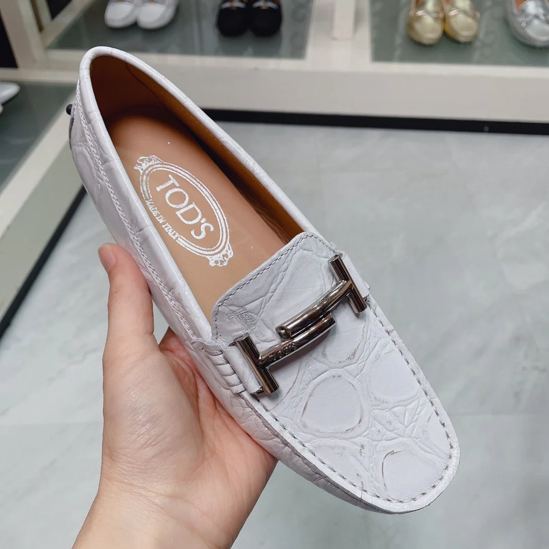 Tods - Дублет из узорчатой ??кожи - Лоферы - Туфли без шнурков