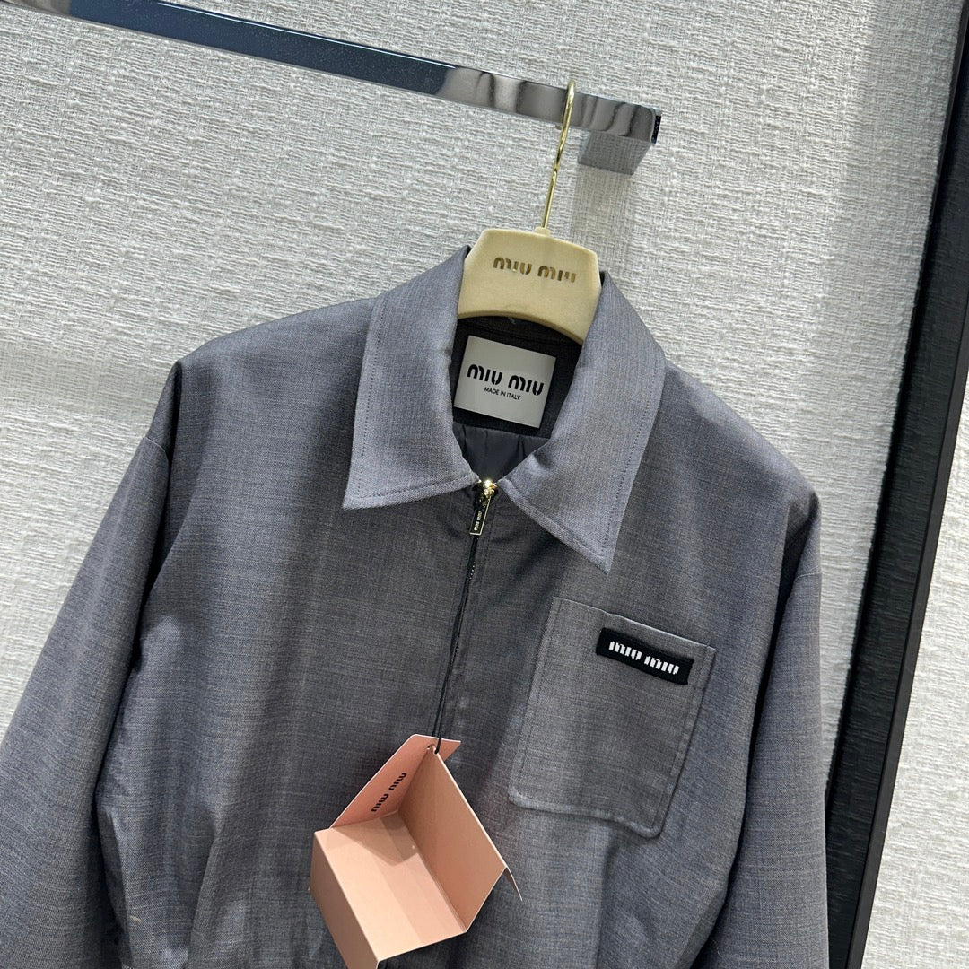 Miu Miu - 2404-24 Новинка ранней весны - Серый костюм