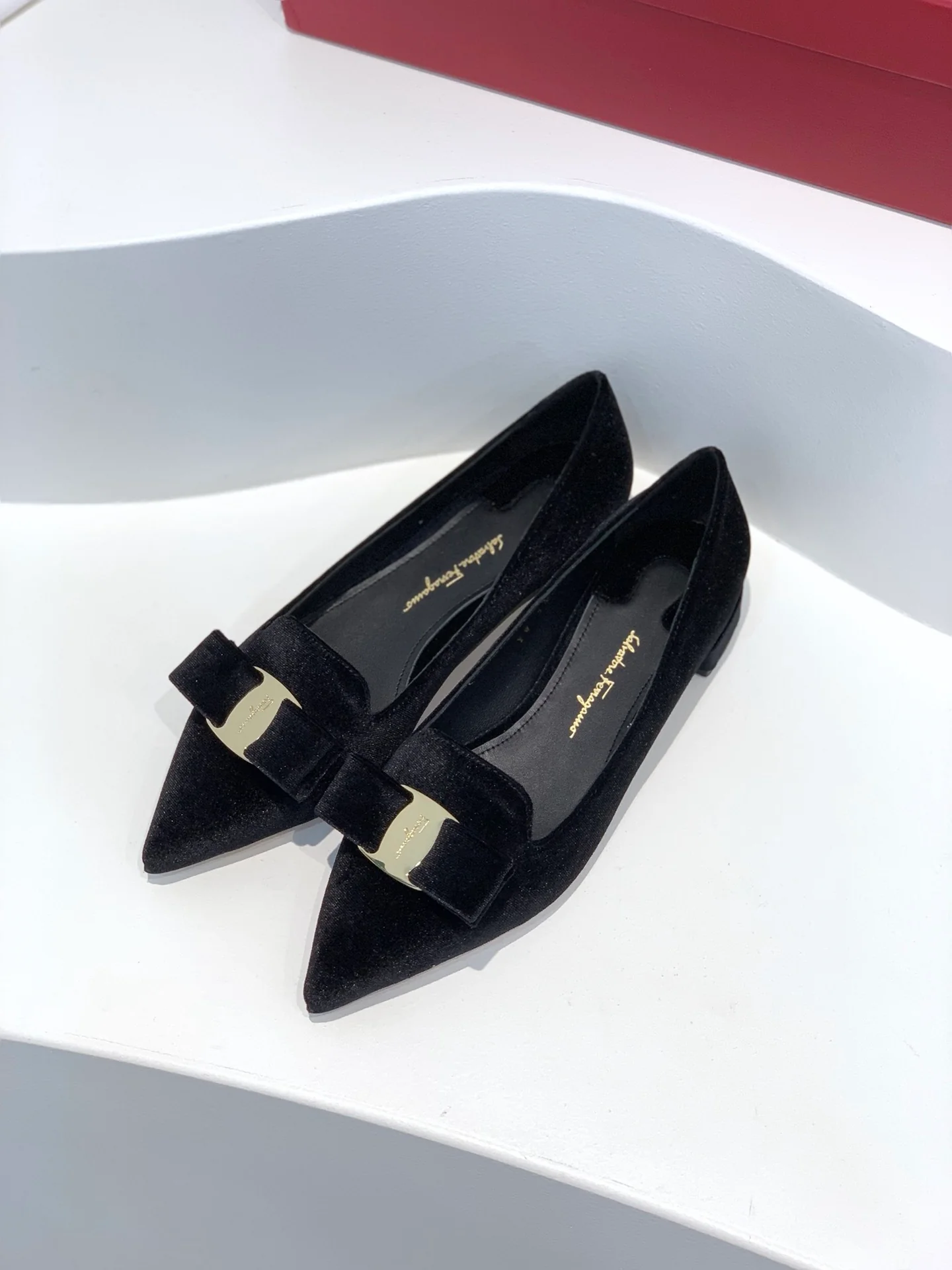 Туфли Salvatore Ferragamo - балетки с острым носком