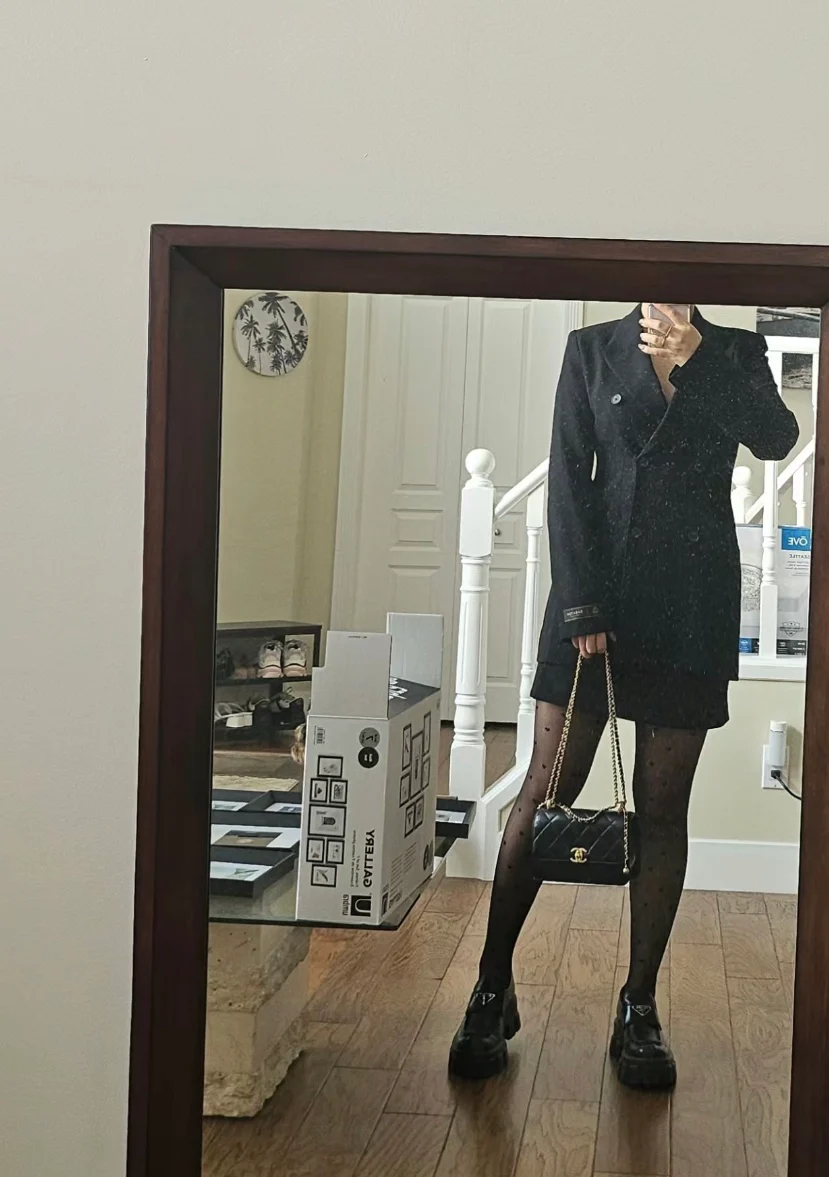 Chanel 24c Double Gold Ball CF Mini 19 Black