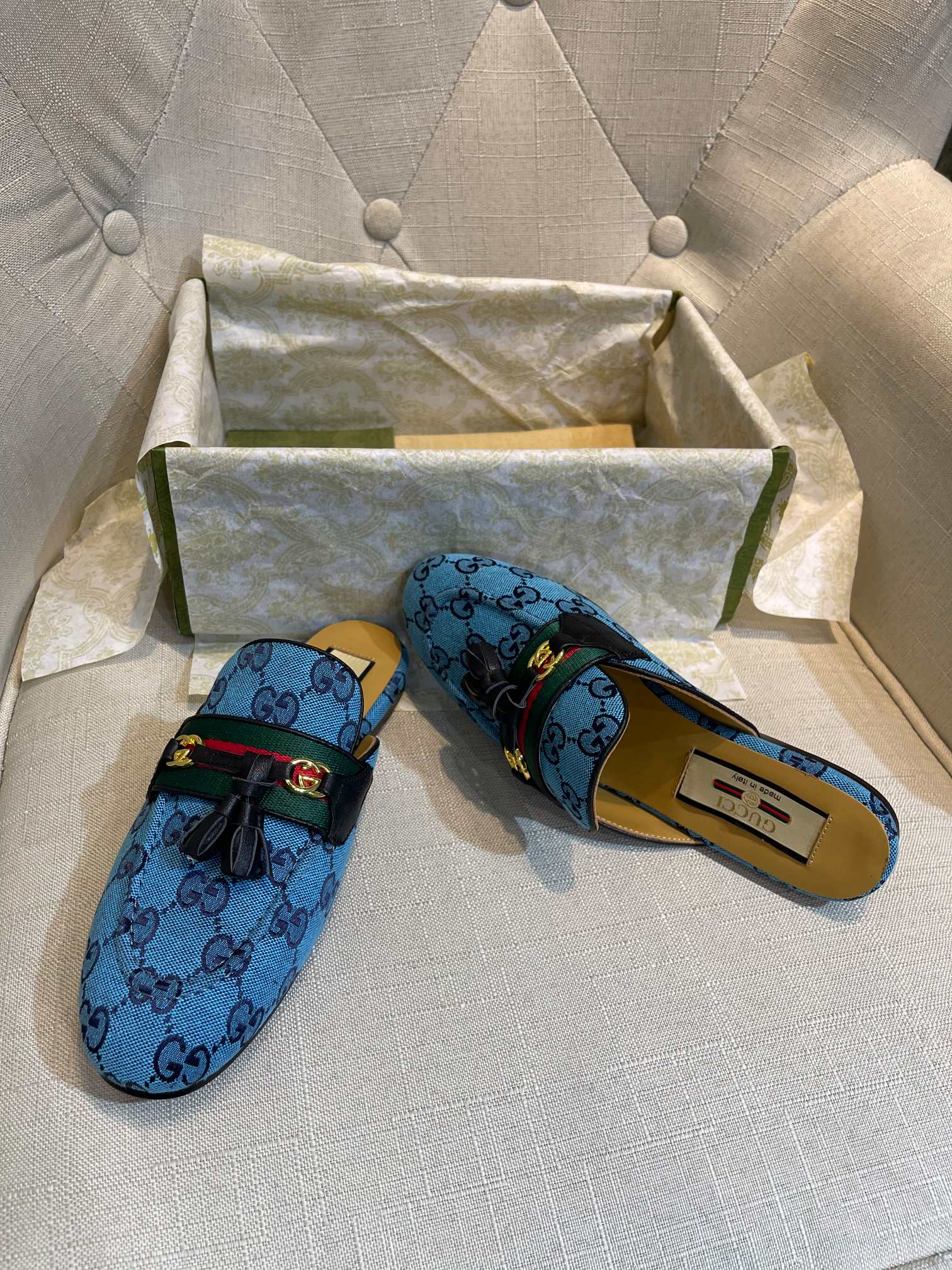 Gucci — Подвеска с кисточками — Тапочки — Мюли — 3