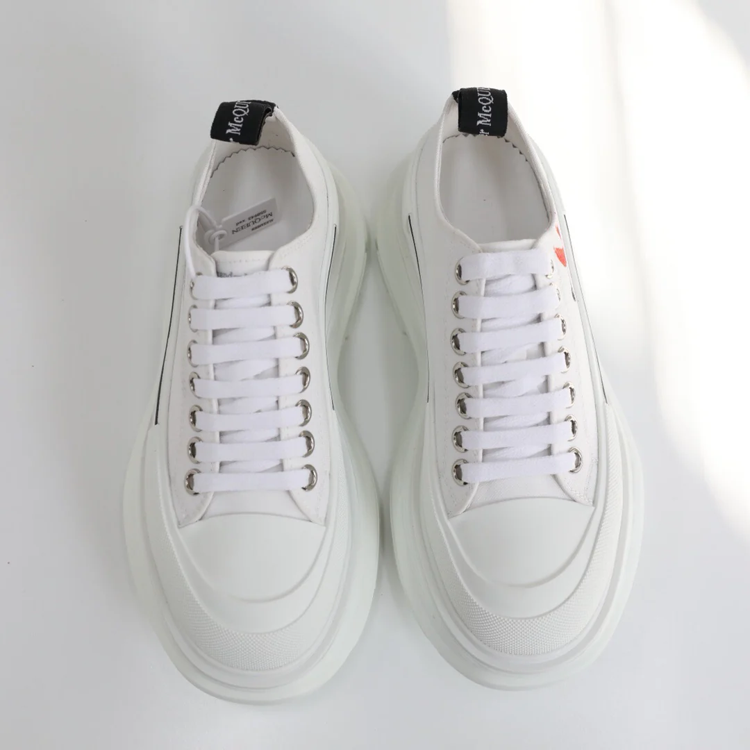 Кед на платформе McQueen, унисекс, в стиле граффити.