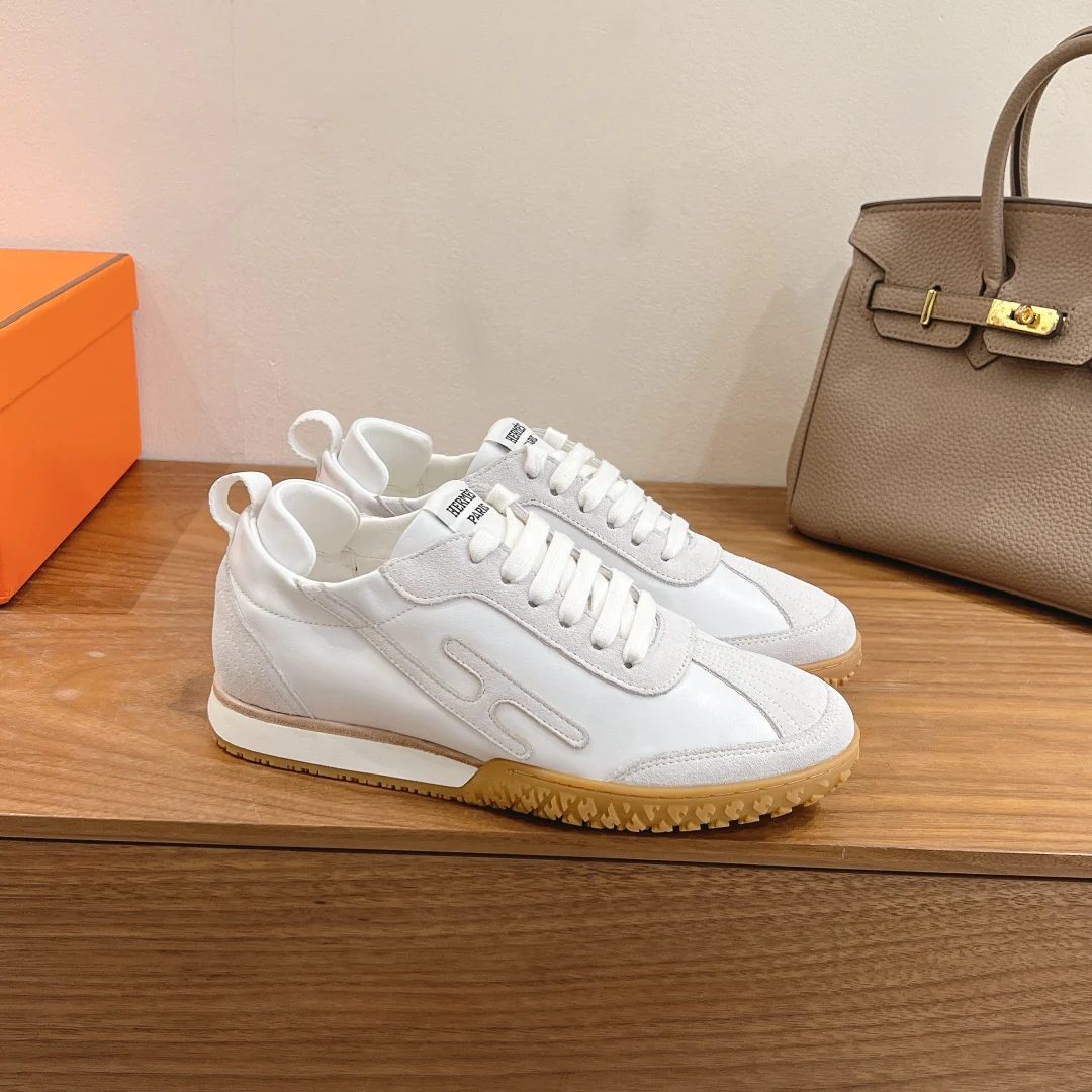 Повседневные туфли Hermes 2024 - белые