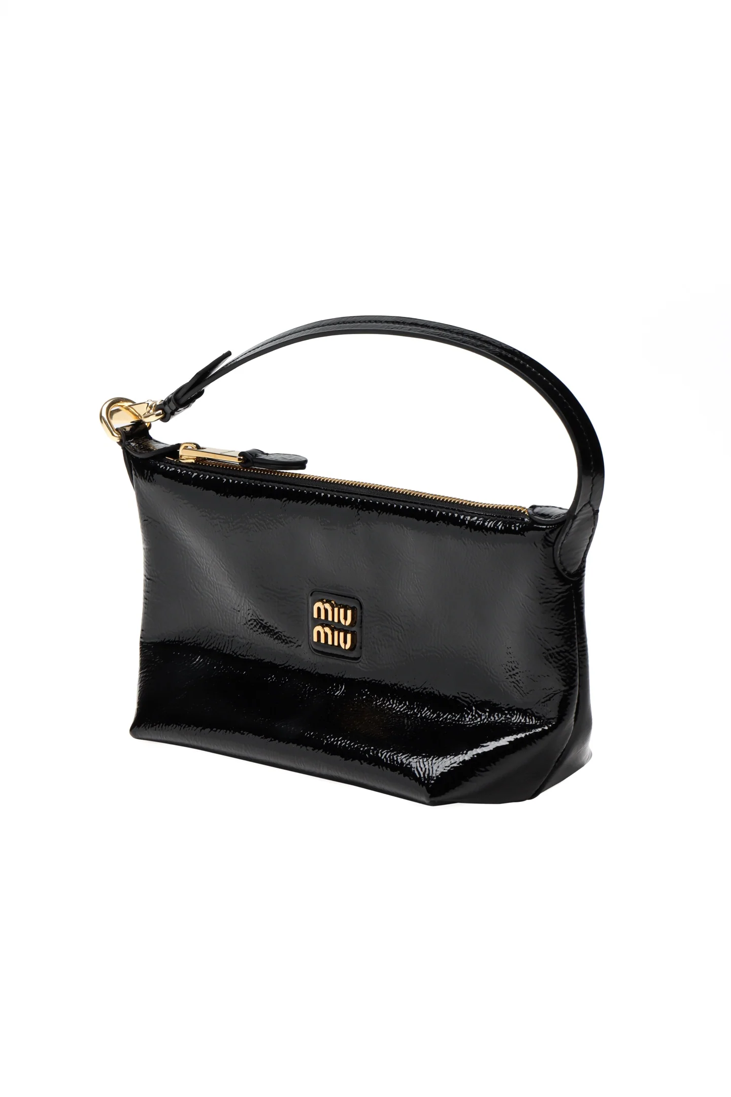 Косметичка/сумка для обеда из лакированной кожи Miu Miu