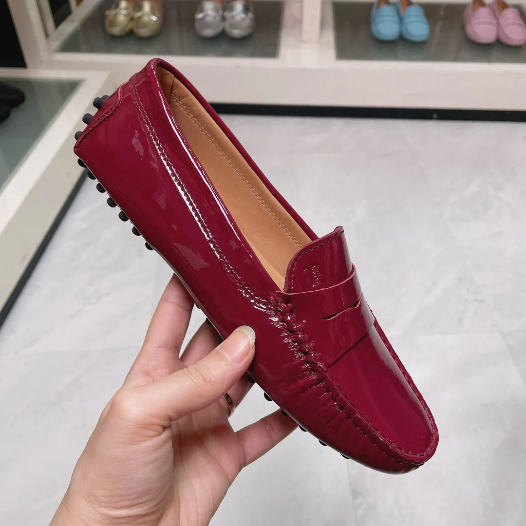 Лоферы Tods из лакированной кожи - туфли без шнурков - 1