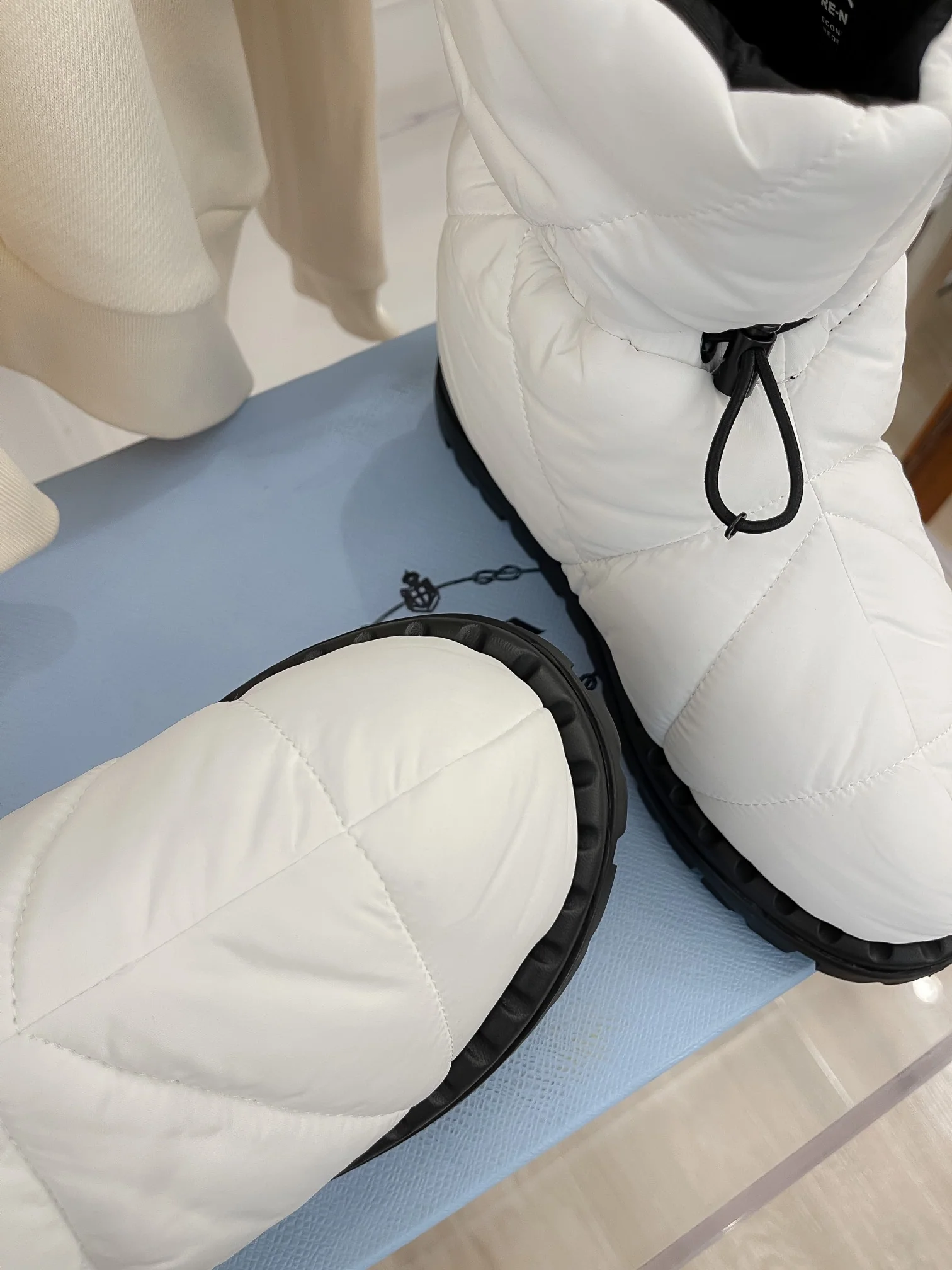 Обувь Prada - Prada - Самые продаваемые пуховые сапоги для снега - Белые