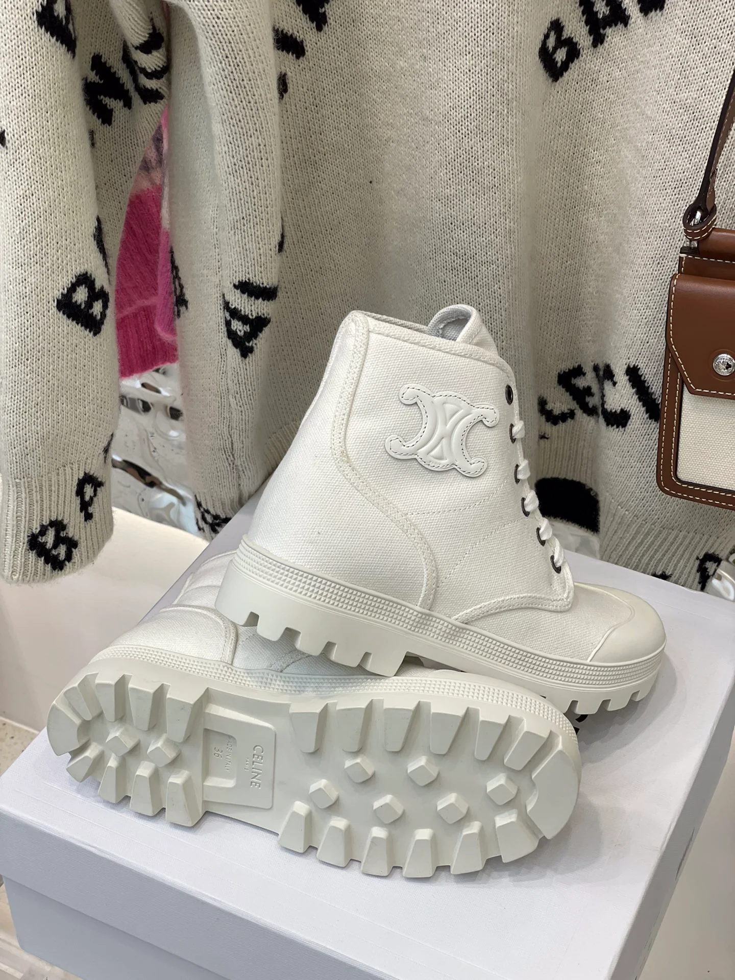 Обувь Celine - Ботинки Celine - белые