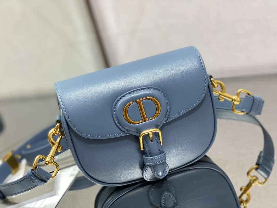 Dior Bobby Small 18cm Vintage Blue Leather