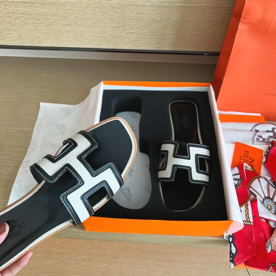 Тапочки Hermes-h Flat — 5