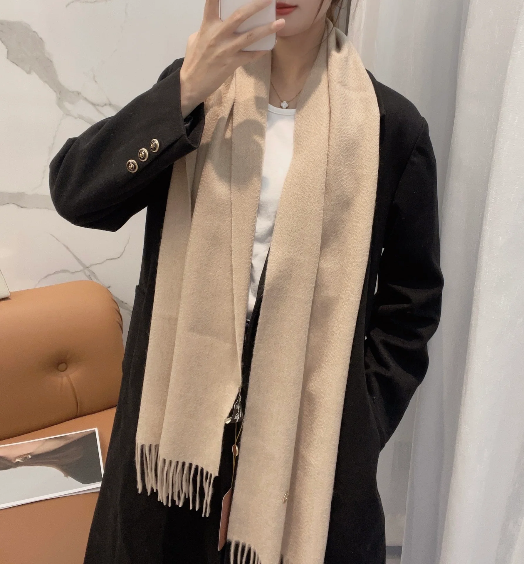 Шарф Loro Piana 2024 - Коричневый