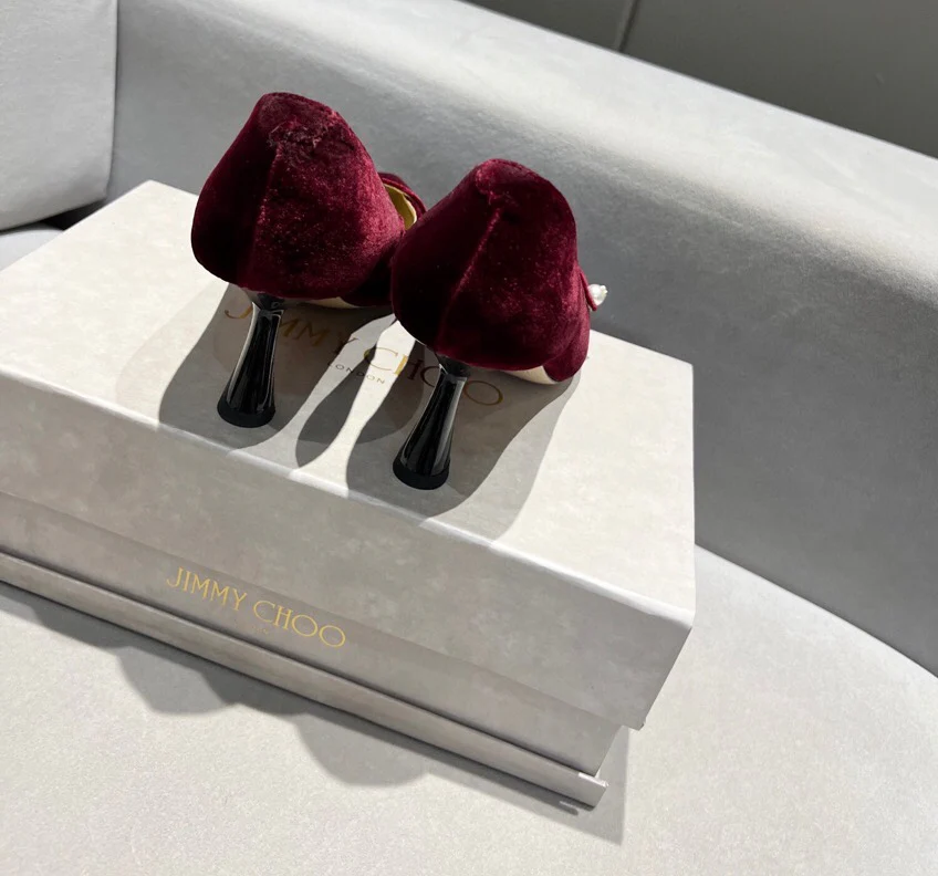 Туфли на высоком каблуке Jimmy Pearl с пряжкой и острым носком - 6