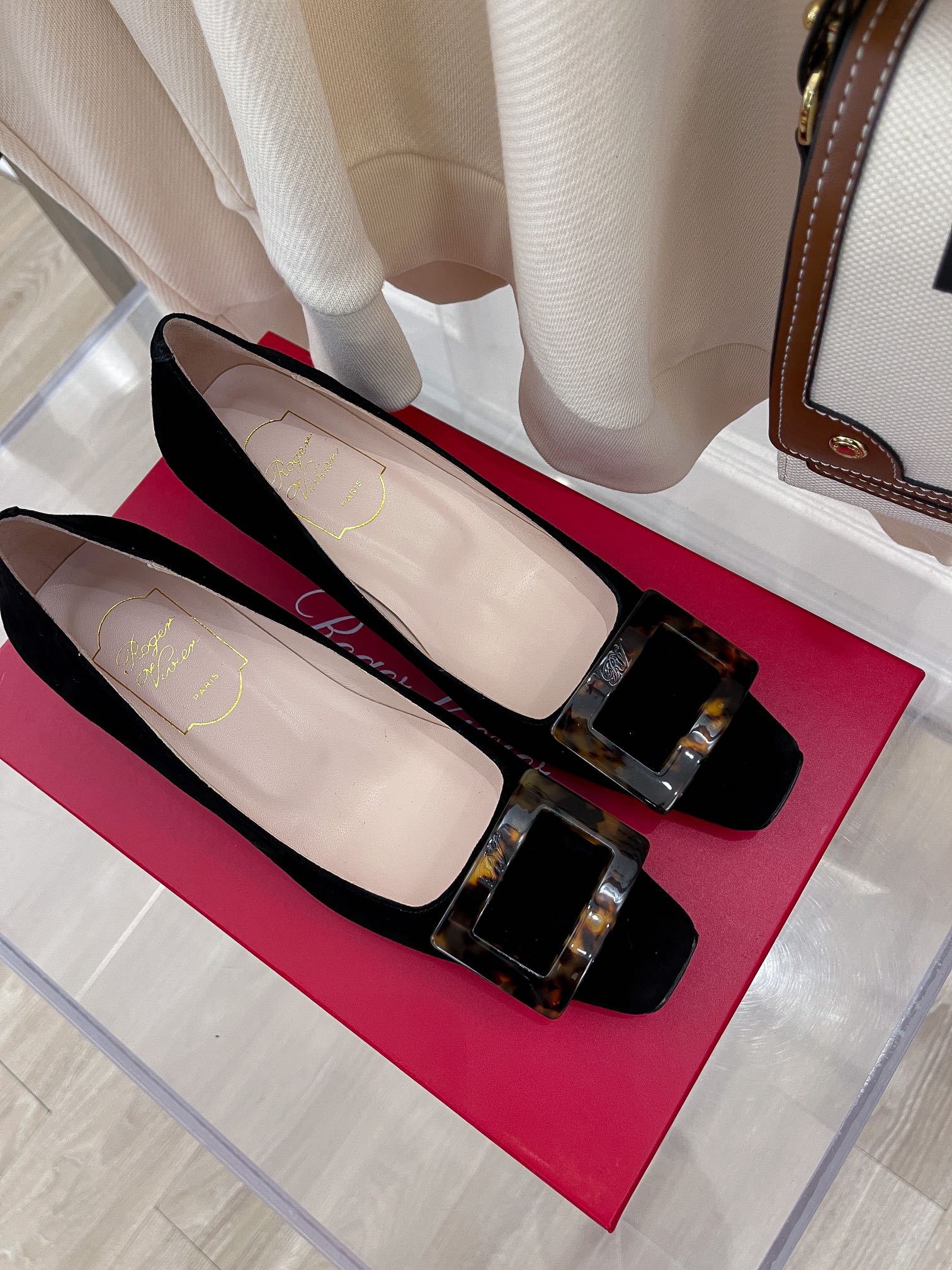 Каблук RV-4-5 см, черная пряжка