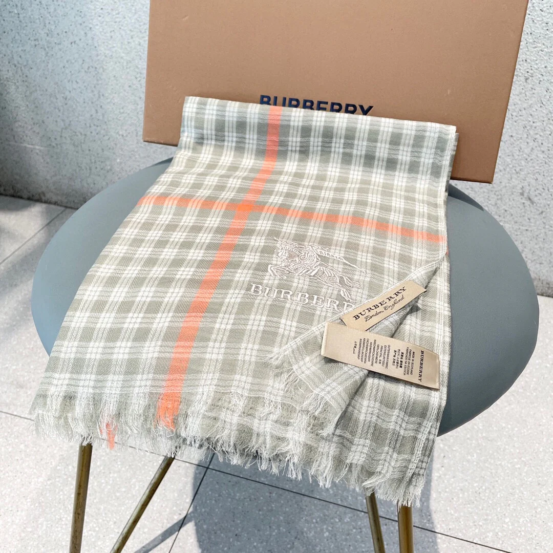 Классический кашемировый клетчатый шарф Burberry - 90-200 см