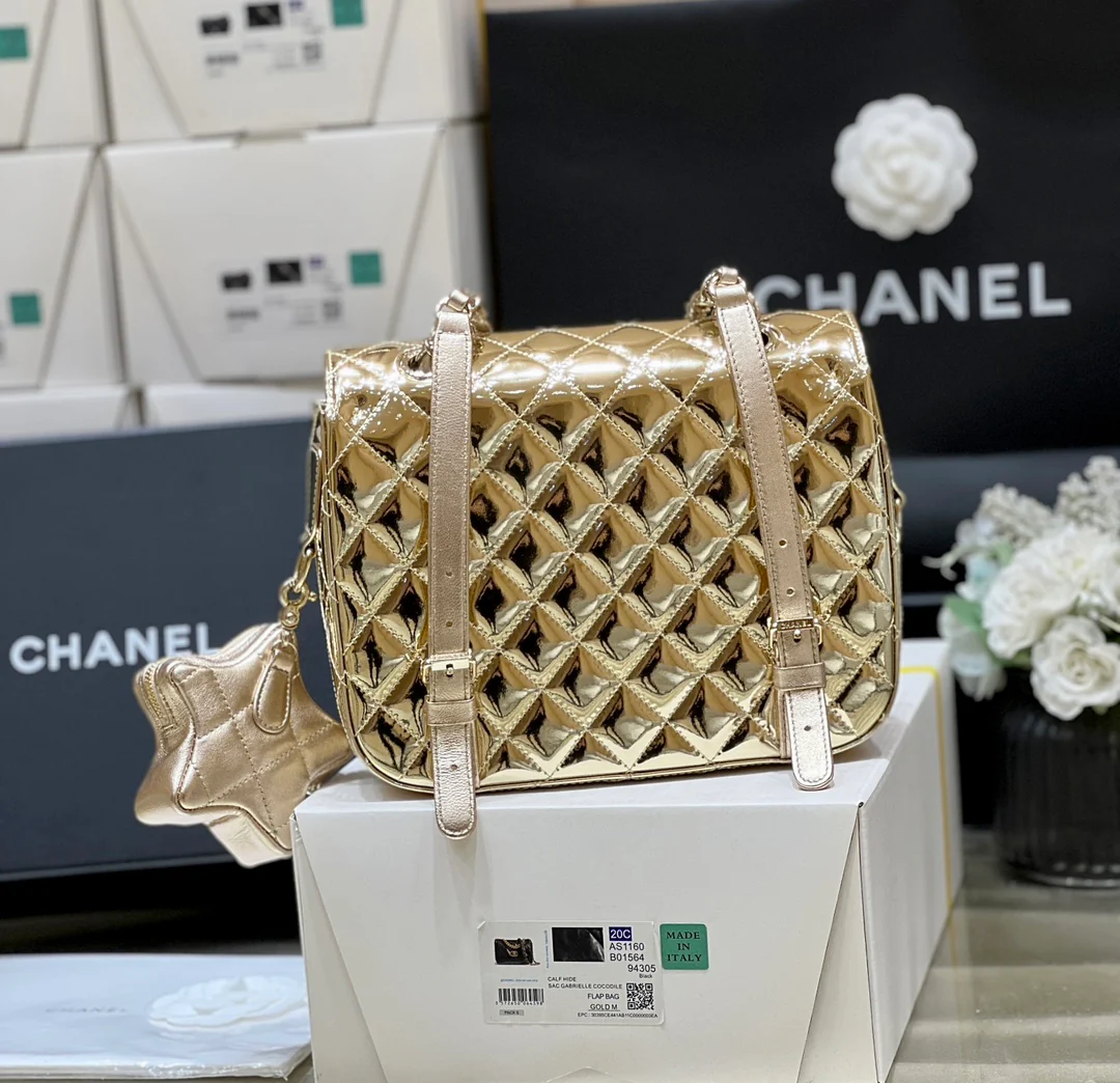 Рюкзак Chanel Early Spring Collection 24c - золотой