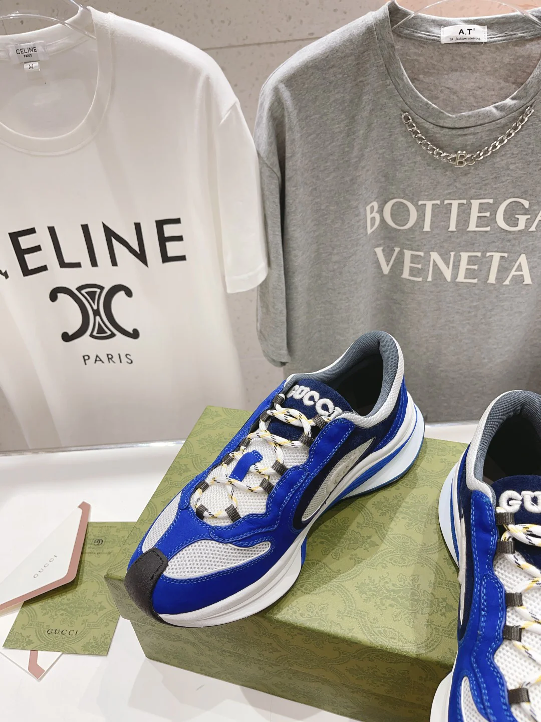 Новинка Gucci 2023 года - Кроссовки - Унисекс - Синие