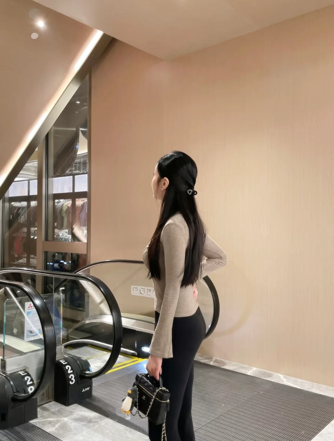 Длинный клатч-коробочка Chanel 25c-LP - черный