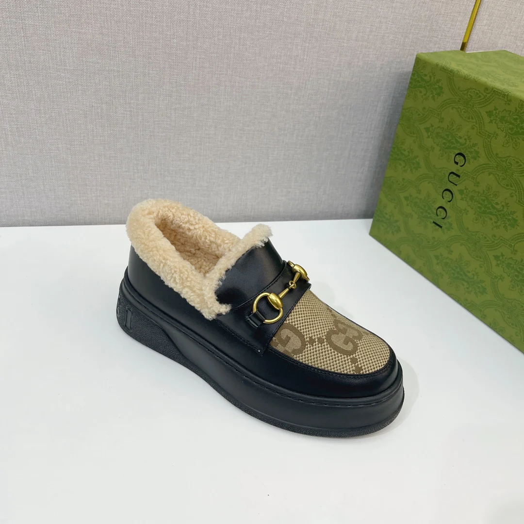 Gucci - Меховые зимние сапоги