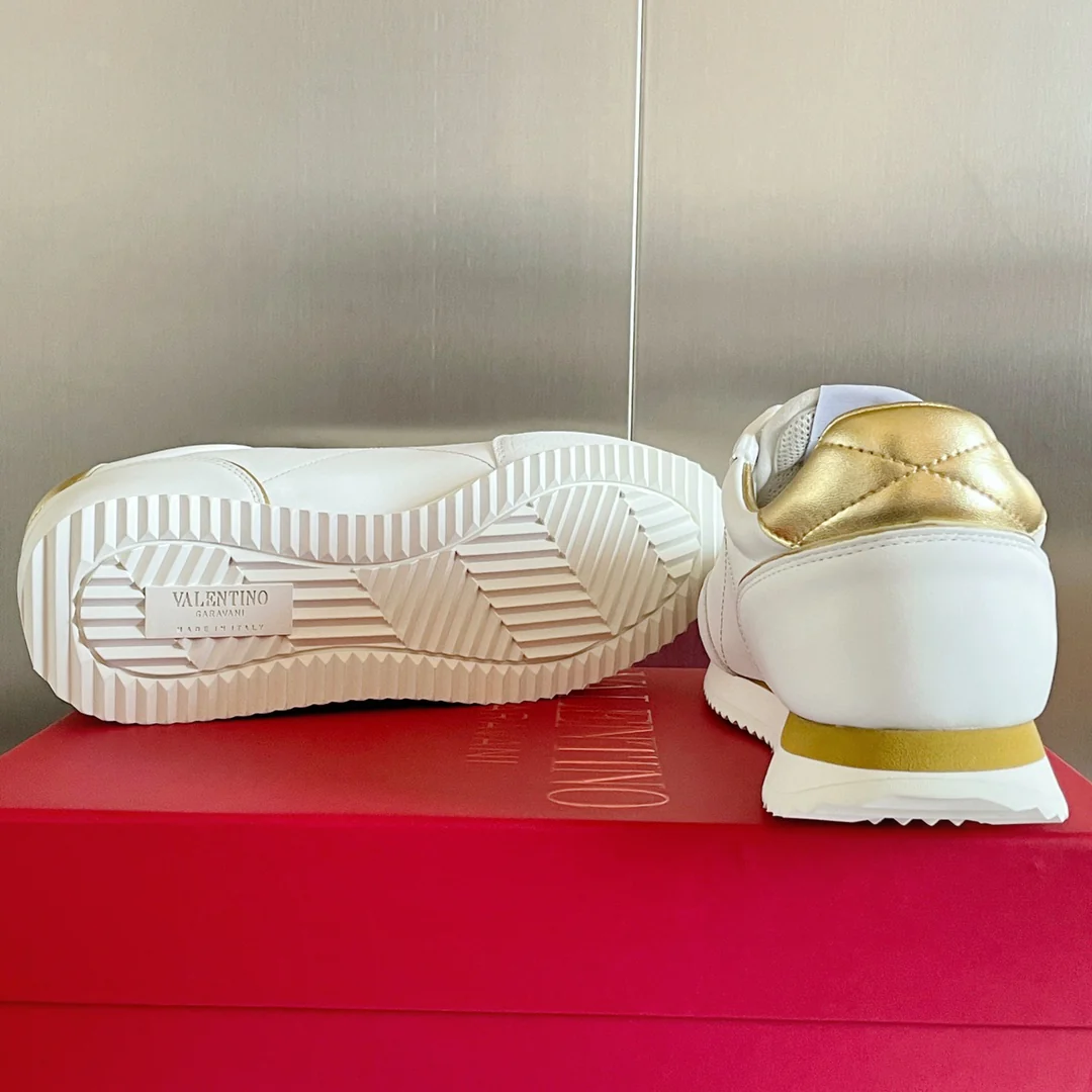 Спортивные повседневные туфли Valentino с заклепками - для пар - с золотой отделкой