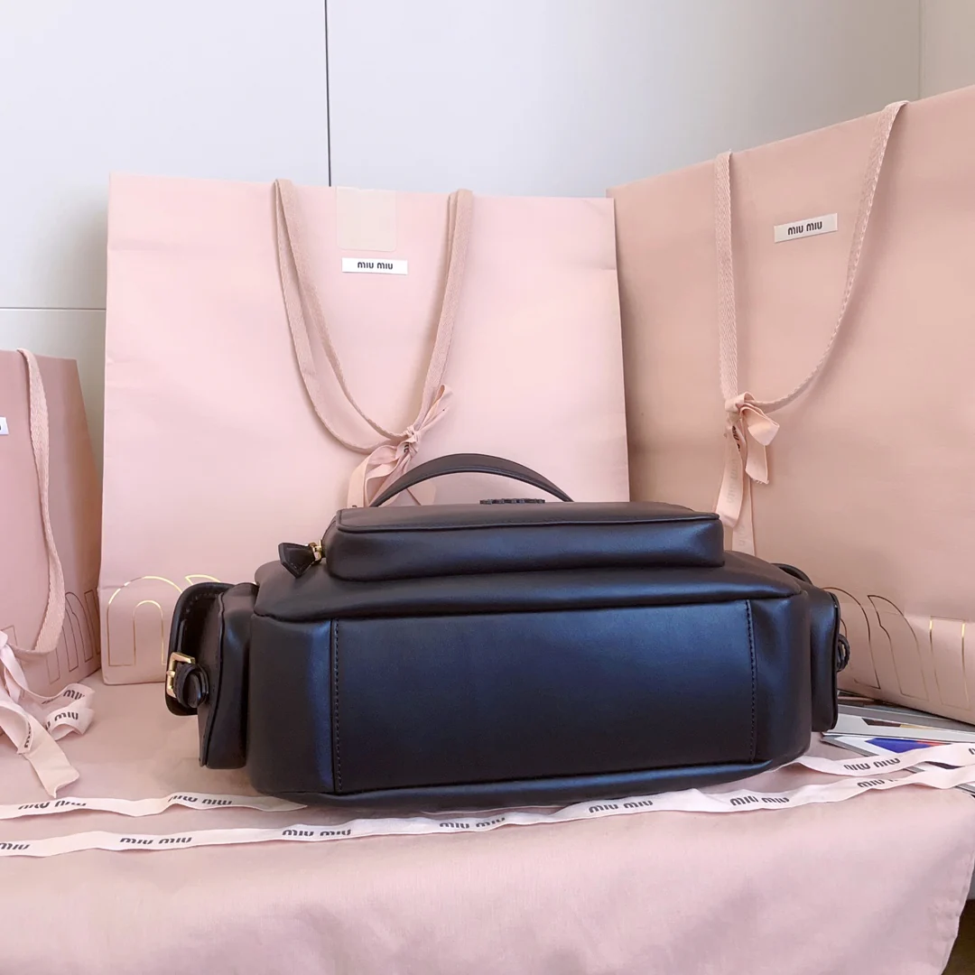 Мотоциклетная сумка Miu Miu-5bc189, черная.