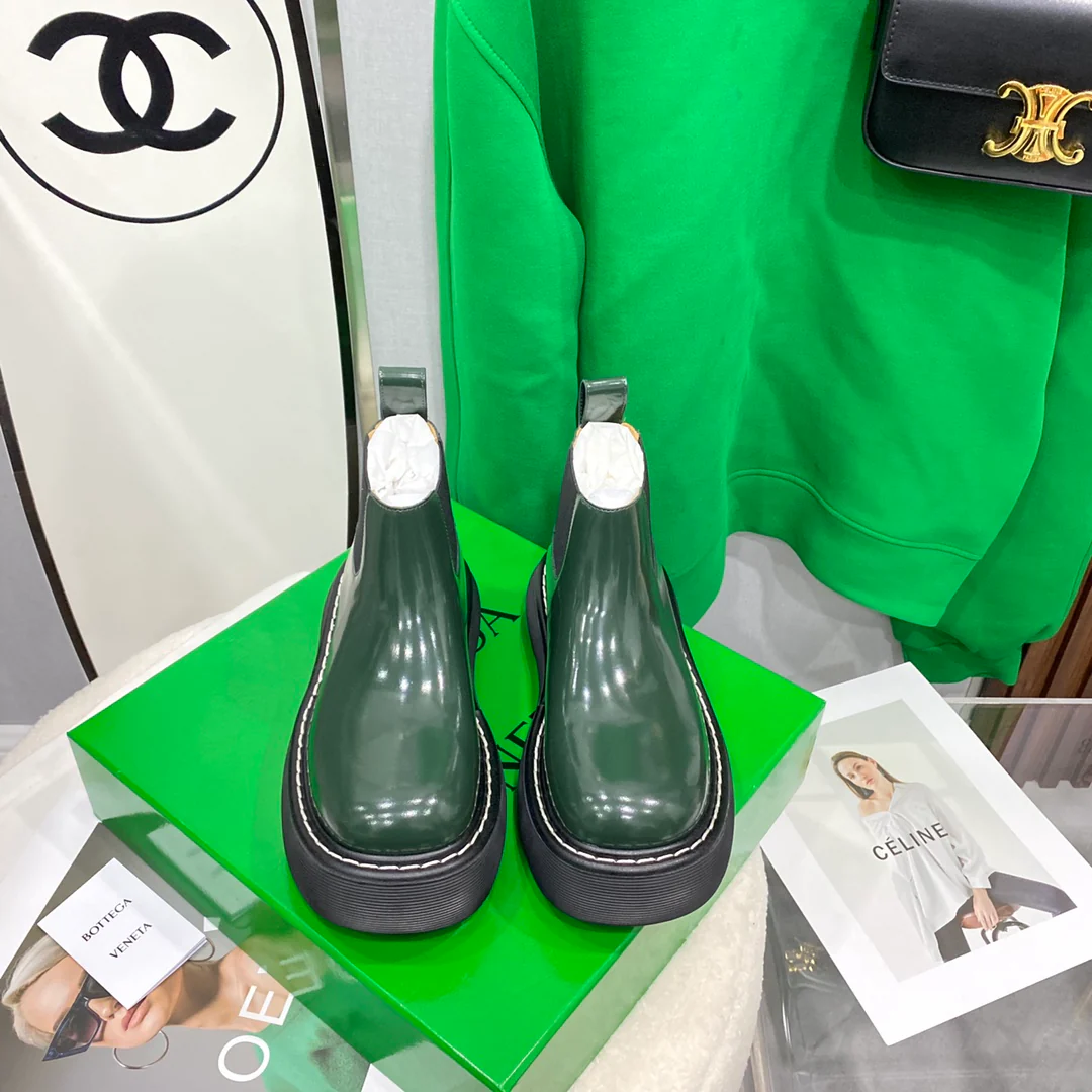 BV - Ботинки на каблуке - Зеленые