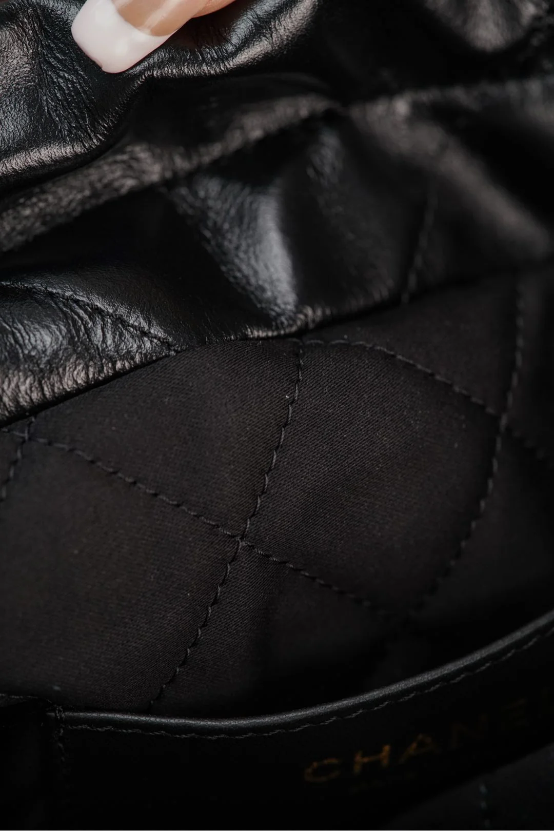 Мини-сумочка 23s-22 - Натуральная кожа - Черно-золотая