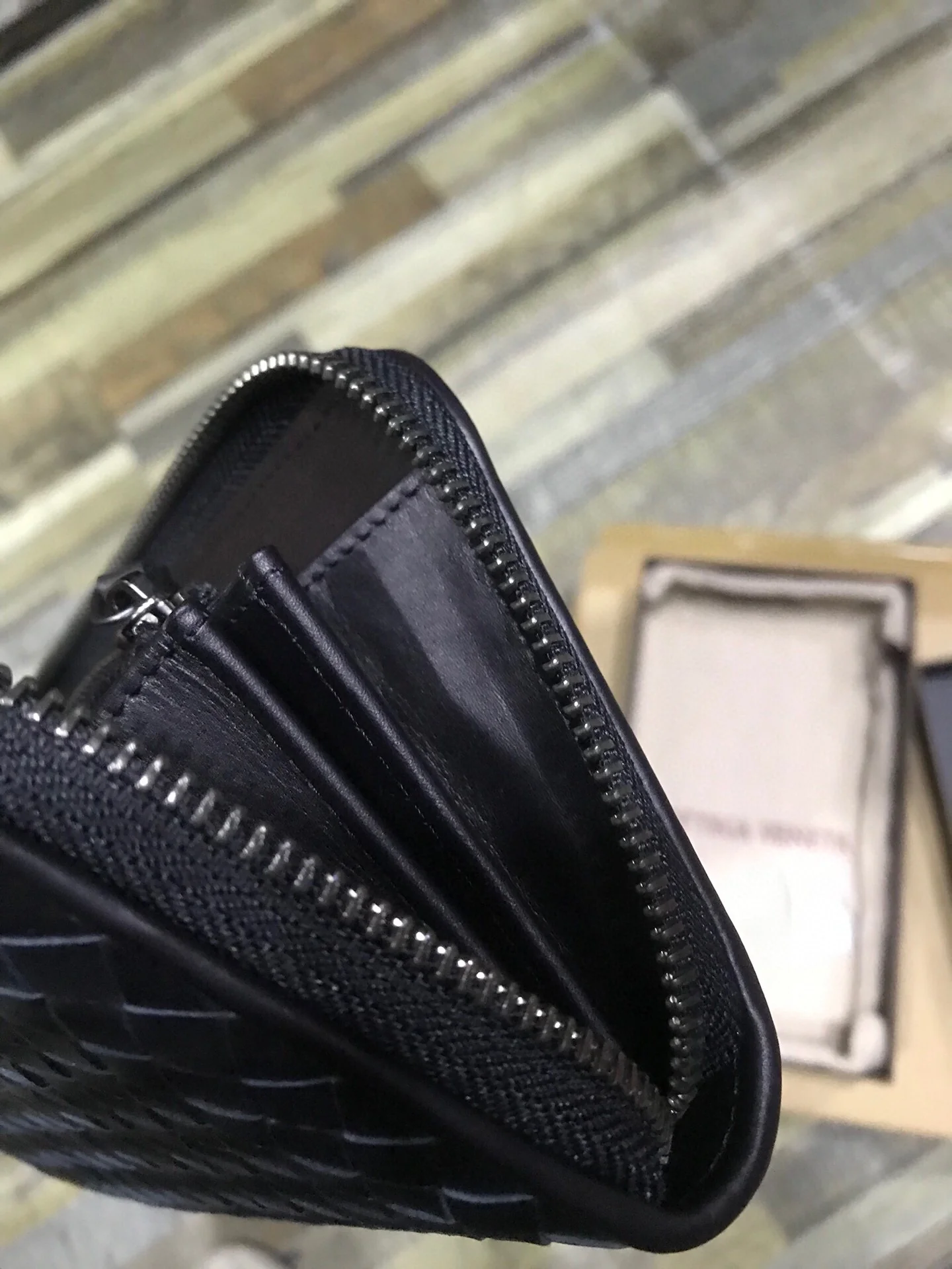 BV 拉链长夹-意大利原厂胎牛皮