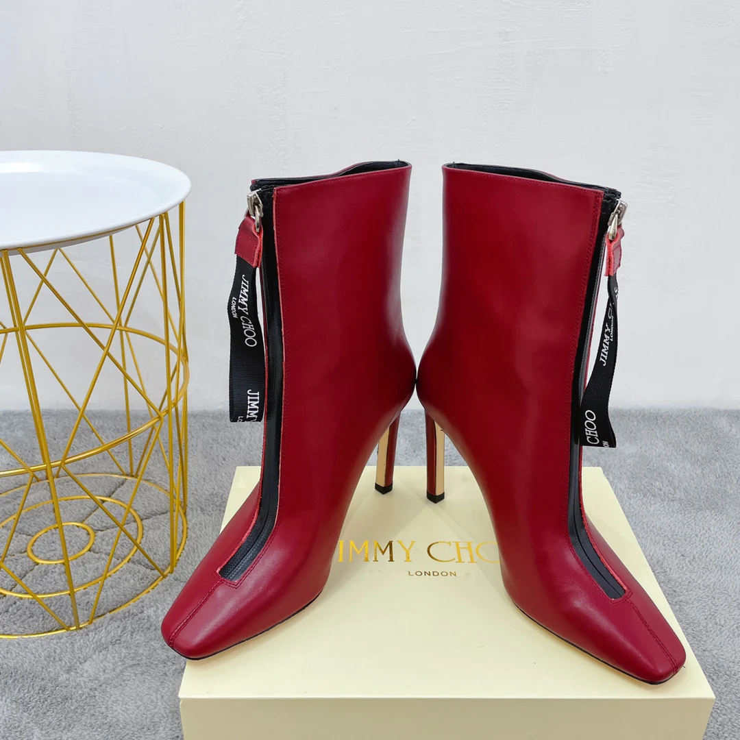 Новинка сезона осень/зима 2022 от Jimmy - Ботильоны на шпильке - Красные