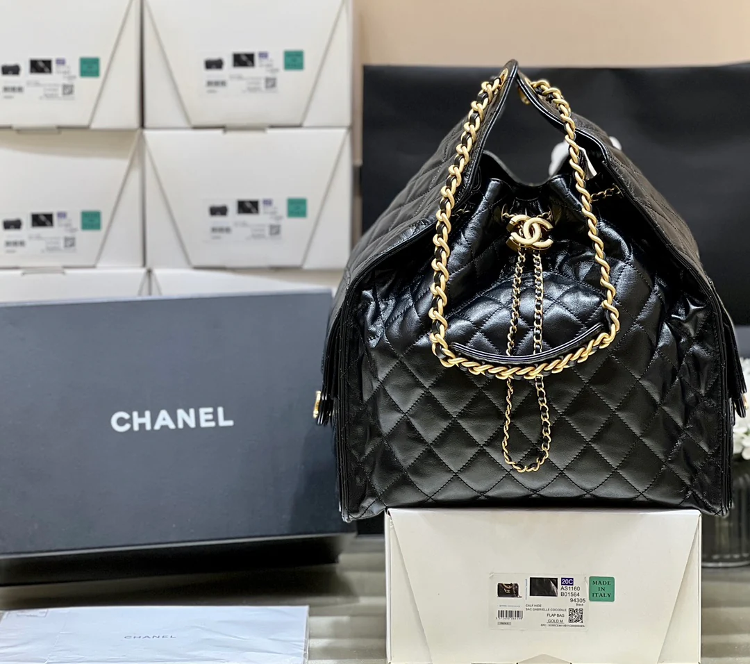 Сумка Chanel 25c 25bag на завязках, сумка-хобо большого размера