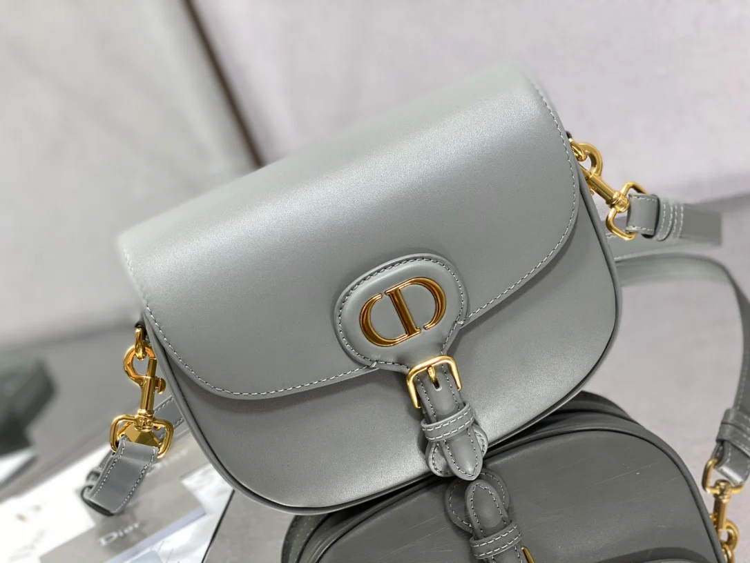 Dior Bobby Medium 22cm Rock Grey Leather